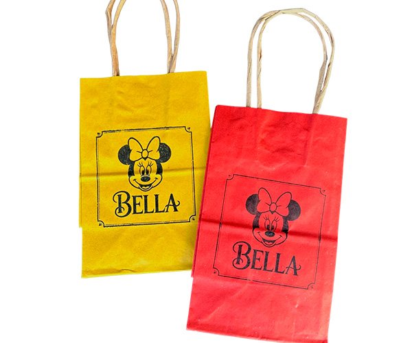 Sacola Kraft Colorida Personalizada com Alça Torcida